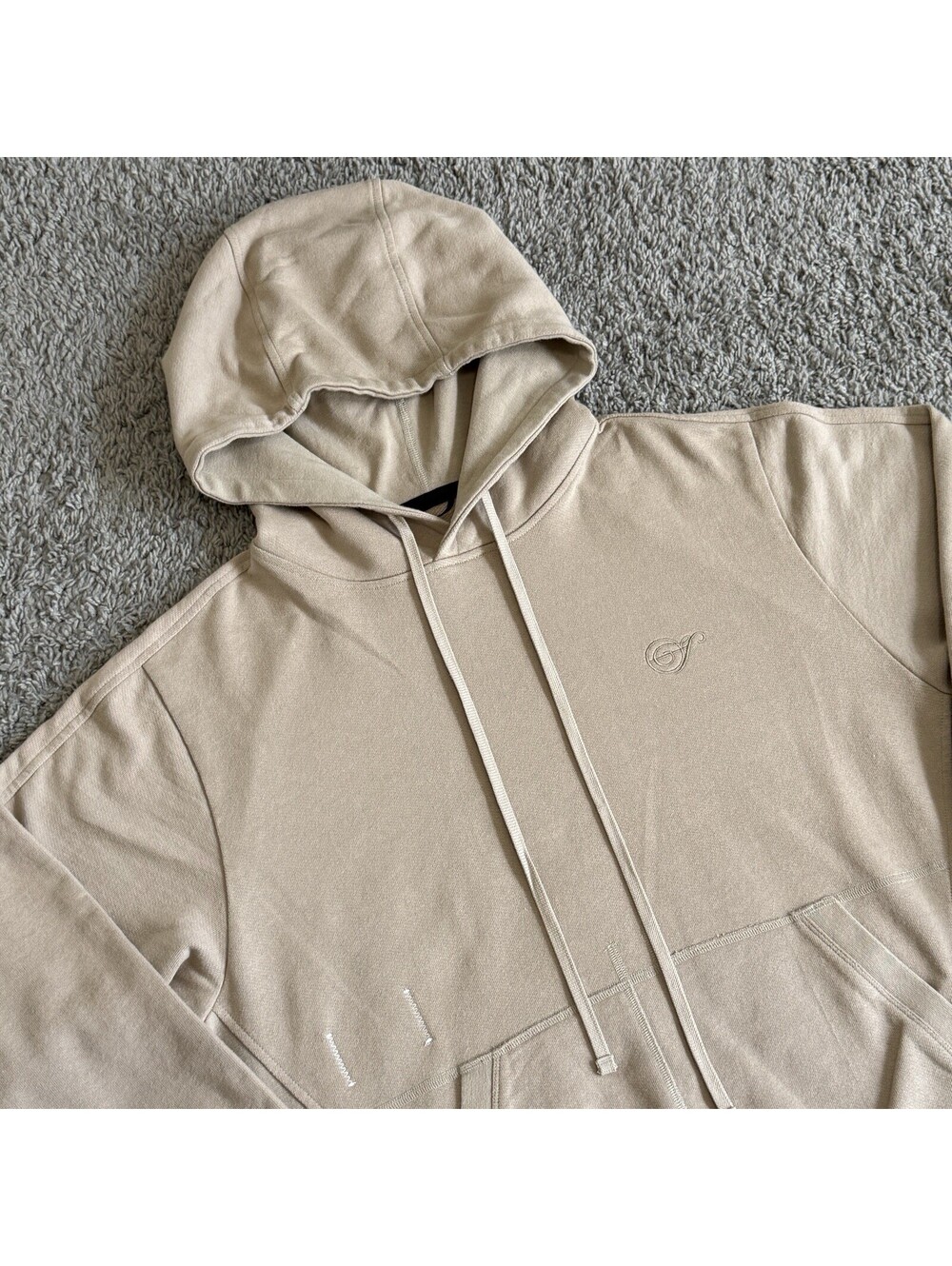 Reigning Champ x Jide Osifeso Pullover Hoodie Beige Heavyweight Made In Canada M